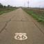 Route 66 - słynna droga transamerykańska, łącząca Chicago na Wschodzie z Los Angeles na Zachodzie.