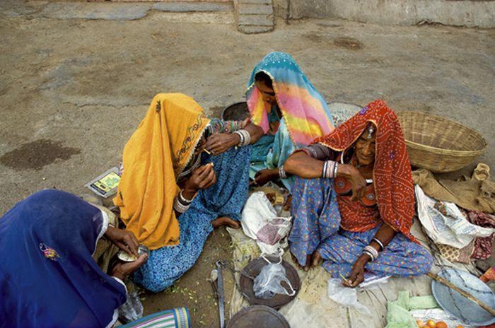 Małe osady w okolicach Jaisalmeru, niedaleko granicy z Pakistanem.