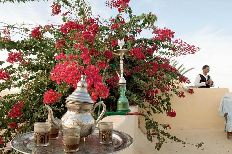 Herbata i szisza na tarasie w Tunezji - to jest to!