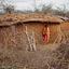 lepianka w wiosce Masajów