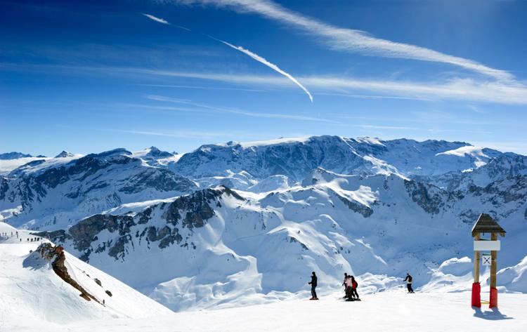 Dolina Meribel w Alpach Francuskich
