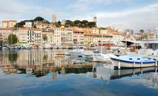 Cannes - cumujące jachty