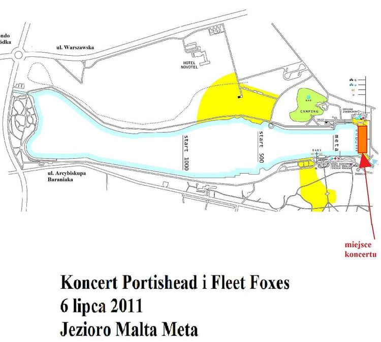 Mapka dojazdu nad Jezioro Maltańskie