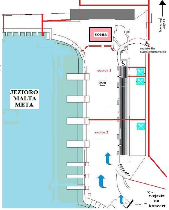 Mapka sceny koncertowej Malta Festival