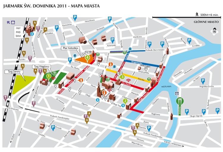 Jarmark Dominkański 2011 - mapa atrakcji