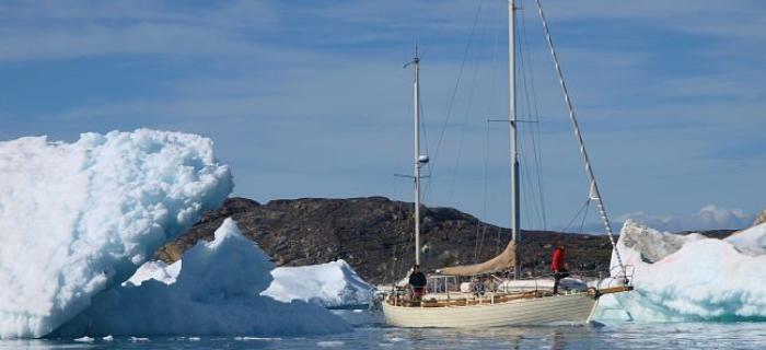Jacht Anna na wodach Oceanu Arktycznego