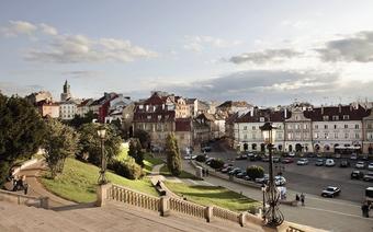 Widok z zamku lubelskiego na Stare Miasto