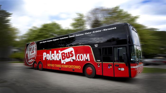 Autokar firmy Polski Bus