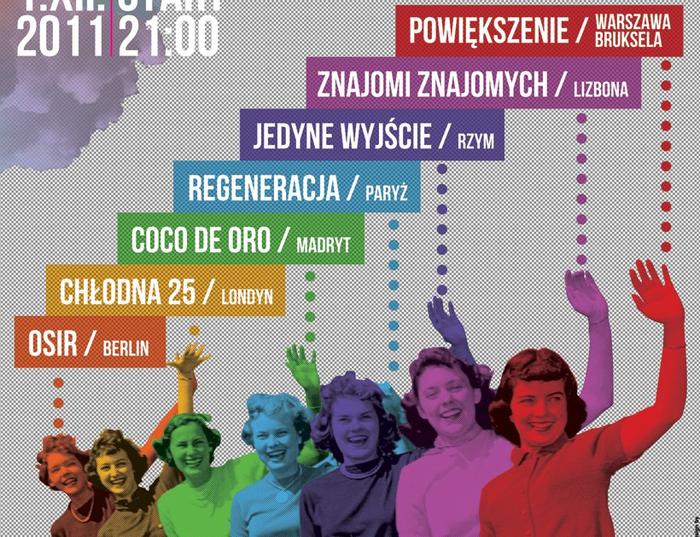 Plakat imprezy  "Warsaw in Between"