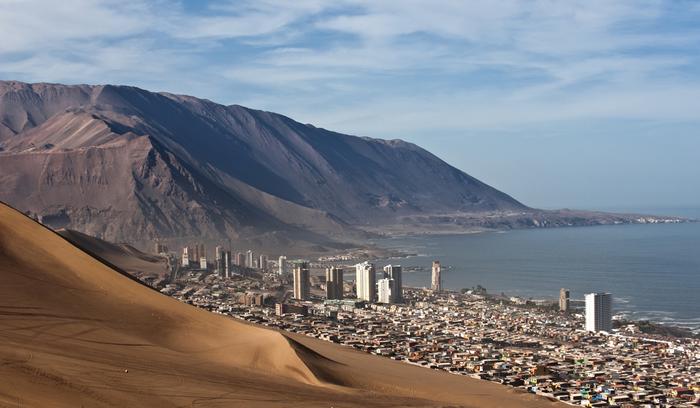 Iquique, Chile, bardzo mocno odczuło skutki trzęsienia ziemi
