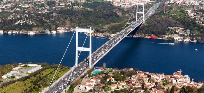 Fatih Sultan Mehmet Bridge w Stambule