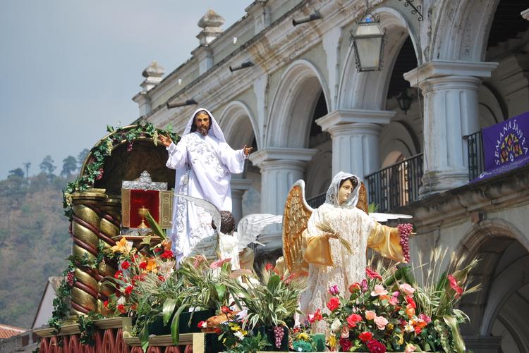 Gwatemala, Antigua: wielkanocny ołtarz