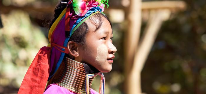 Dziewczynka z grupy etnicznej Karenów