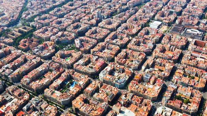 Barcelona z lotu ptaka