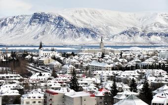 Widok na Reykjavik, stolicę Islandii