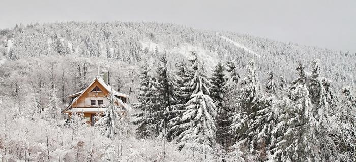 Piękna polska zima w Beskidach