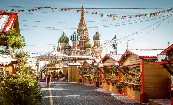 Jarmark świąteczny w Moskwie