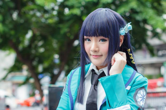  Japońska nastolatka przebrana za bohaterkę anime