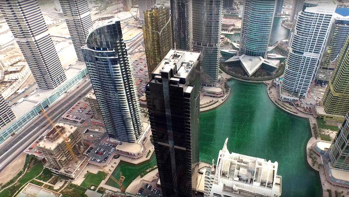 Dubaj z lotu drona