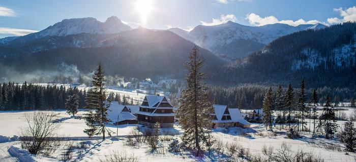 Widok na Tatry z Kościeliska