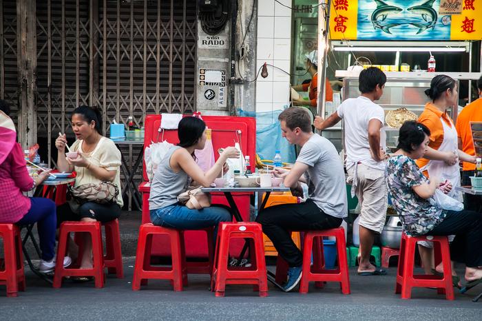 Street food wpisał się w krajobraz stolicy Tajlandii