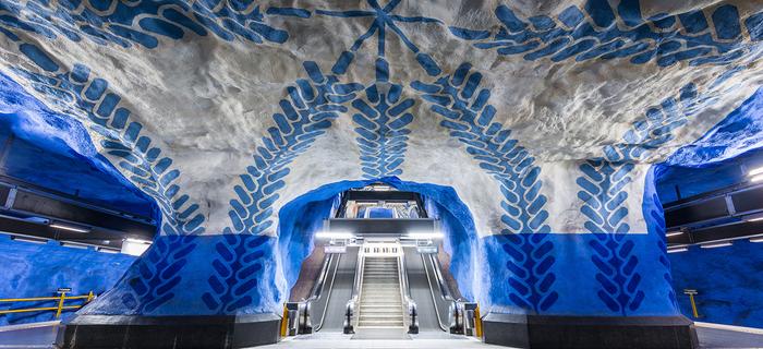 Metro w Sztokholmie jest nazywane najdłuższą galerią sztuki na świecie