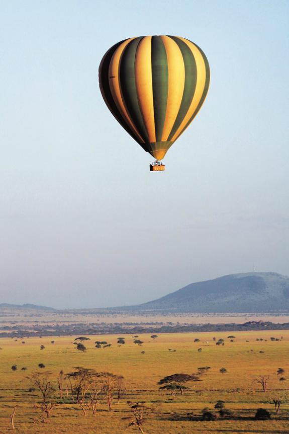 Balonem nad Serengeti