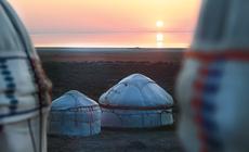 Świt nad resztkami Morza Aralskiego. Szacuje się, że uzbecka część akwenu wyschnie w ciągu kilkunastu lat