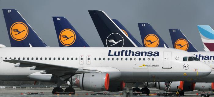 Samoloty Lufthansy na lotnisku „Franz-Josef-Strauss” w Monachium