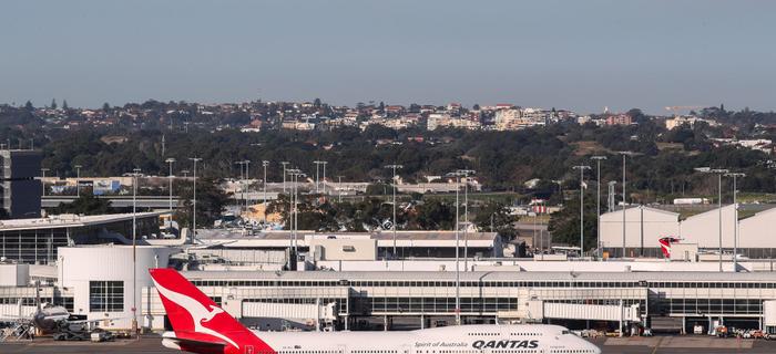 Samolot lini lotniczych Qantas. Zdjęcie ilustracyjne