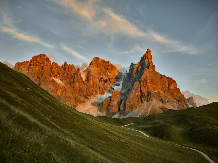 Pale di San Martino, są jednym z najpiękniejszych łańcuchów górskich Dolomitów